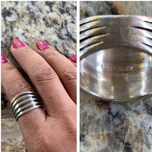 M. Spencer Sterling- Handmade Navajo Ring- Size 8